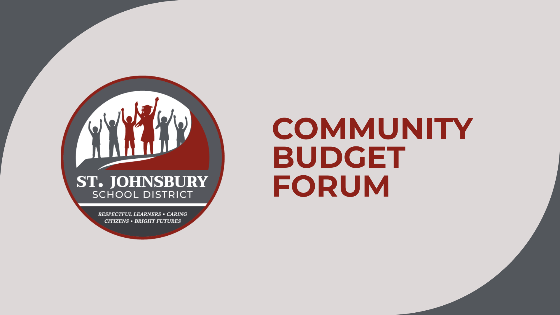 Community Budget Forum: 